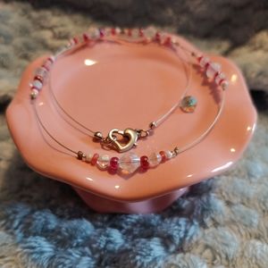 3 for $10 💝Red toned floating necklace